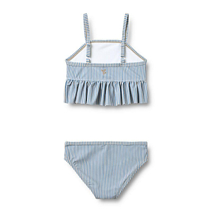 Купальник раздельный Wheat "Lærke Blue Swim Stripe", голубые полоски